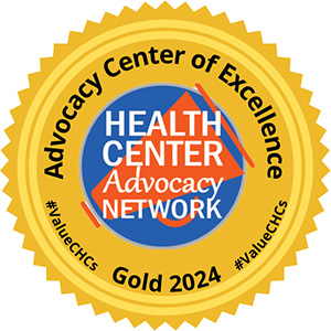 Advocacy Center of Excellence Gold Badge