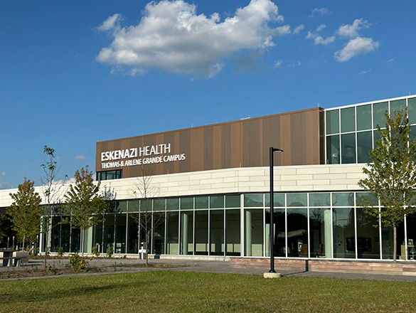 Exterior view of Eskenazi Health Thomas & Arlene Grande Campus