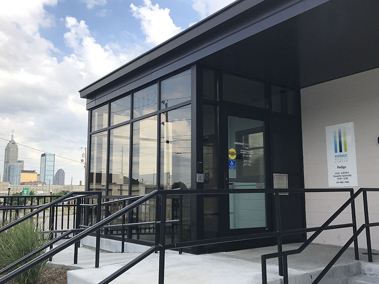 Exterior view of Eskenazi Health Center Pedigo